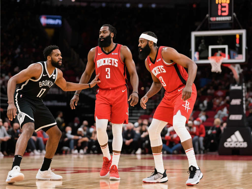 后场双星手感冰冷34投仅7中！火箭进攻低迷，黑七命运难逃？